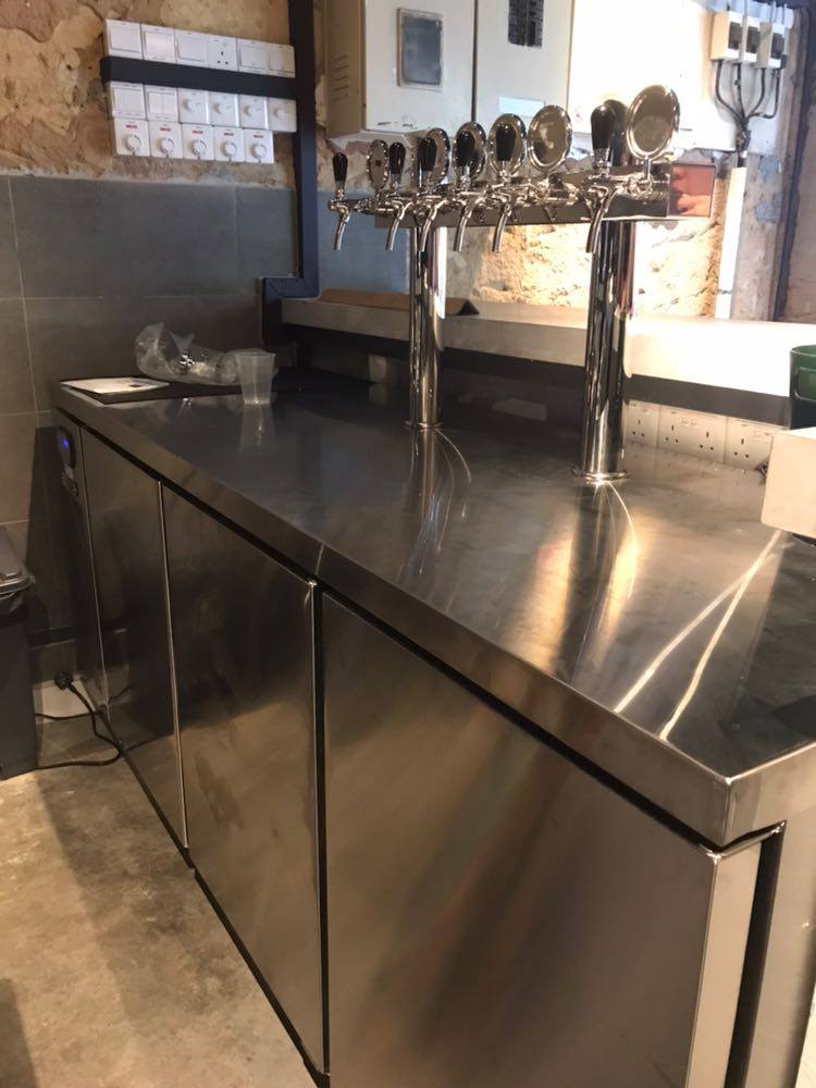 Tháp bia tươi 4 vòi inox 304