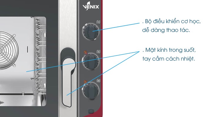 Lò hấp nướng đa năng 5 Khay Venix SQ05M00 mô tả